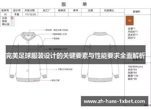 完美足球服装设计的关键要素与性能要求全面解析